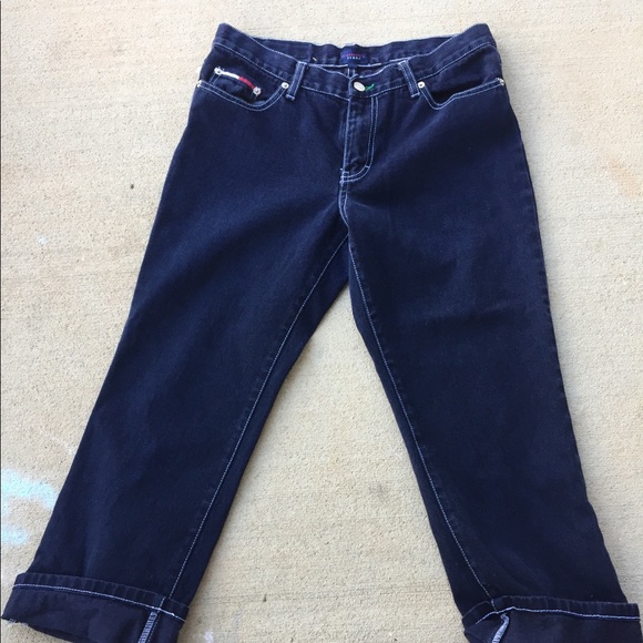 Tommy Jeans Size 9, Dark Denim crop-hem Jeans - Picture 1 of 6